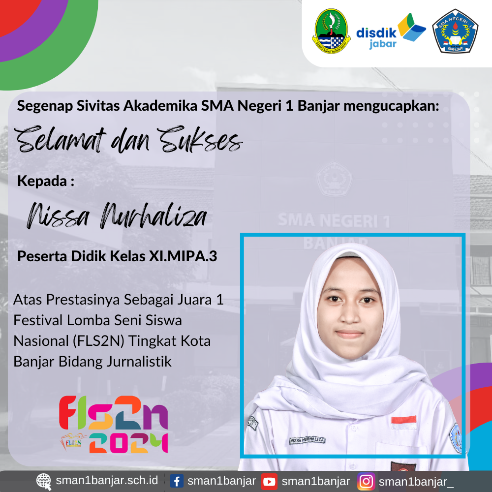Juara 1 FLS2N-Jurnalistik Tingkat Kota Banjar
