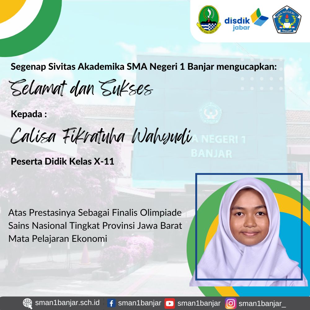 Juara 1 OSNK Ekonomi Tingkat Kota Banjar